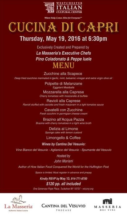 NYC Fine Dining Comes to Westchester: Cucina di Capri