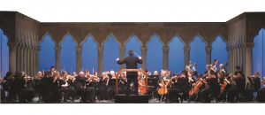 The New York Philharmonic performing with Alan Gilbert, conductor, and Augustin Hadelich, violin, in the Venetian Theater at Caramoor in Katonah, New York on September 23, 2011..(Photo by Gabe Palacio)
