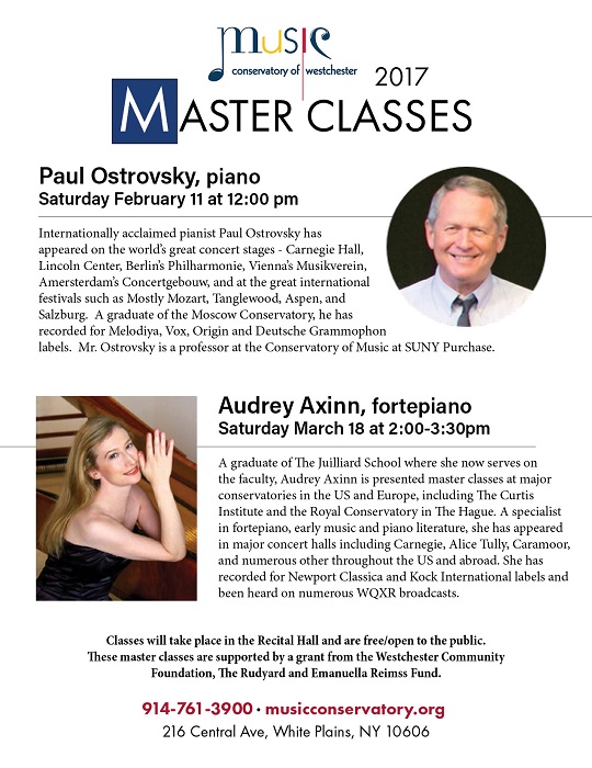 Master Class with Audrey Axinn, fortepiano