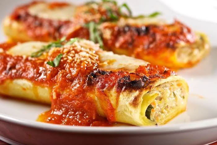 Regional Italian Recipes: Campania: Cannelloni Alla Partenopea