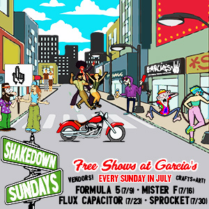 Shakedown Sundays at Garcia's Presents Mister F