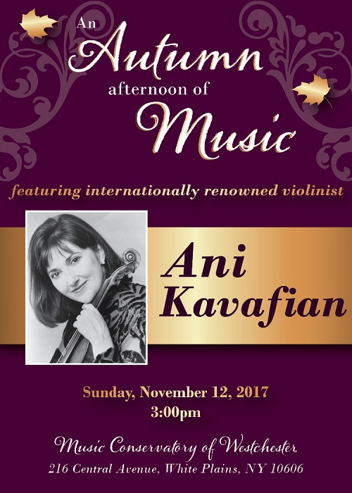 Celebrating Classical Music on an Autumn Afternoon with Ani Kavafian