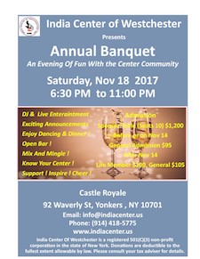 India Center Annual Banquet at Castle Royale