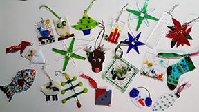 Fused Glass Holiday Ornaments Workshop