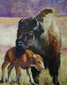 Chase Gallery_Bison and Baby