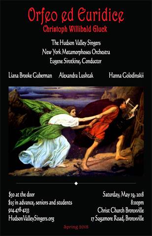 Hudson Valley Singers presents Gluck's Orfeo ed Euridice