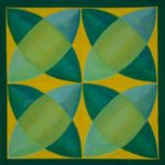 "Ariadne TwelveTangents Series CIV" Paintings by Ariadne Pilarinos at the Harrison PublicLibrary