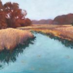 "Landscape: Remembering / Collecting Moments" Paintings by Silvia Gesing at the Harrison Public Library