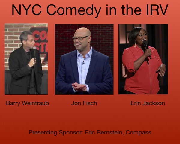 NYC Comedy in the IRV: Erin Jackson and Jon Fisch