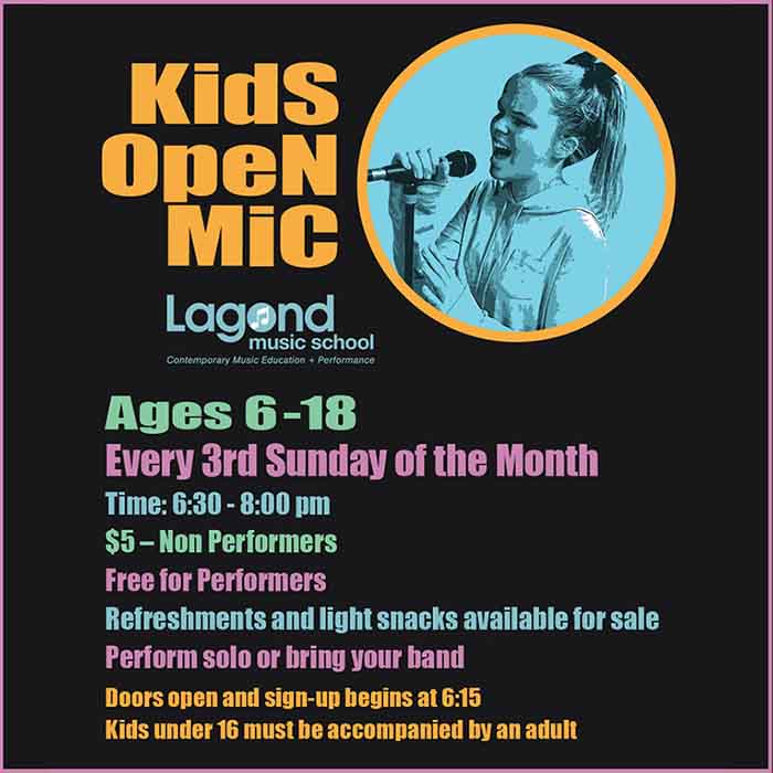 Kids Open Mic at Lagond Music School