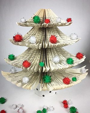 Holiday Book Sculptures