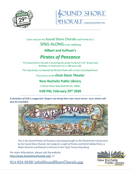 Sound Shore Chorale Hosts Pirates of Penzance Sing-Along
