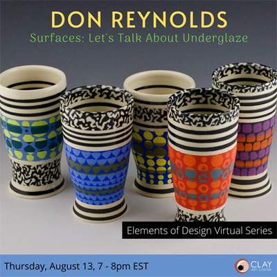Virtual Artist Talk on ZOOM | Don Reynolds | Let's Talk About Underglaze Demo