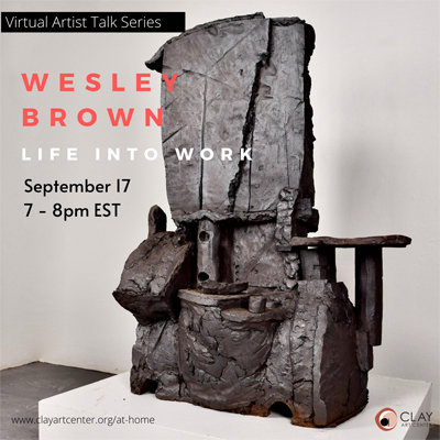Virtual Artist Talk on Zoom | Wesley Brown | Life Into Work