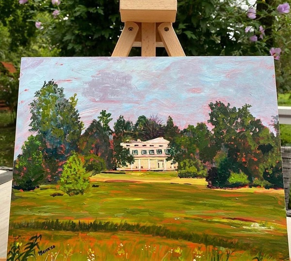 Plein-Art Painting the Meadow at Jay Heritage Center