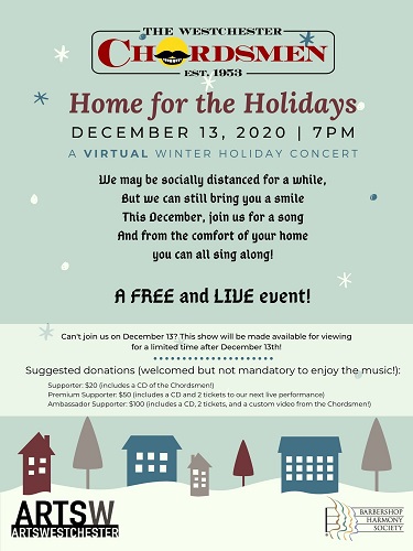 "Home For The Holidays" Virtual Holiday Winter Concert