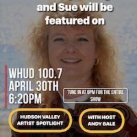 Sue's song Hardly Hiding will be featured on WHUD 100.7 fm
