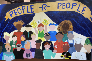 Mural created by the participants of the Northwell Health Phelps Hospital Continuing Day Treatment Program (photo courtesy of Phelps Hospital)