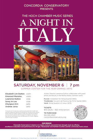 Hoch Chamber Music Concert: A Night in Italy