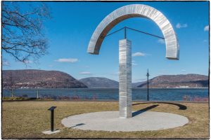 William Logan’s ARC is installed on the Peekskill waterfront (photo courtesy of Hudson Valley MOCA)