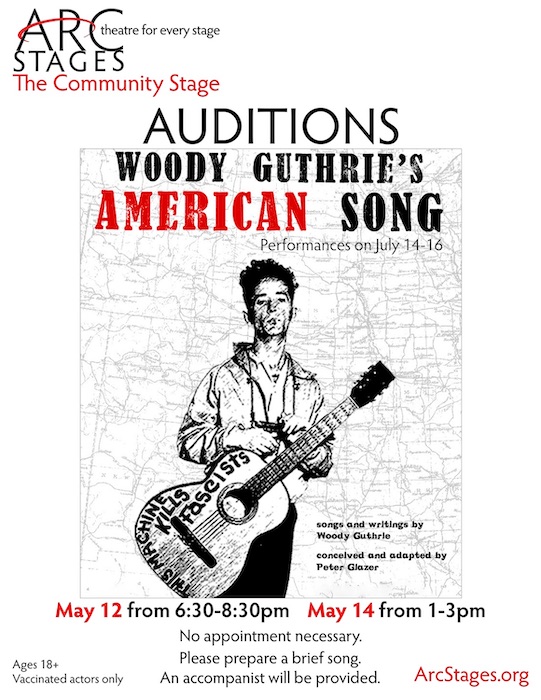 Auditions for Woody Guthrie's American Song at Arc Stages