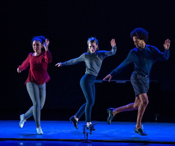 New York City Center presents Dorrance Dance, on March 28, 2019.
Program A – Thu Mar 28 at 8pm
Lessons in Tradition (NY Premiere), Choreography by Michelle Dorrance and Bill Irwin
Harlequin and Pantalone (World Premiere), Choreography by Bill Irwin
Jump Monk (Company Premiere), Choreography by Brenda Bufalino
SOUNDspace, Choreography by Michelle Dorrance
Credit: Stephanie Berger.