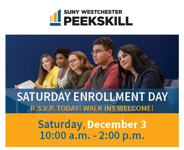 Saturday Enrollment Day at SUNY Westchester Peekskill
