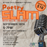 Poetry Slam with Art In The Basin at Bethany Arts Community