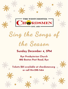 The Westchester Chordsmen sing "The Songs of the Season"