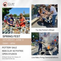 Spring Fest Outdoor Pottery Sale and Kids Clay Activities