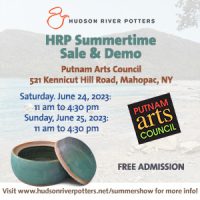 Hudson River Potters Summertime Sale and Demo