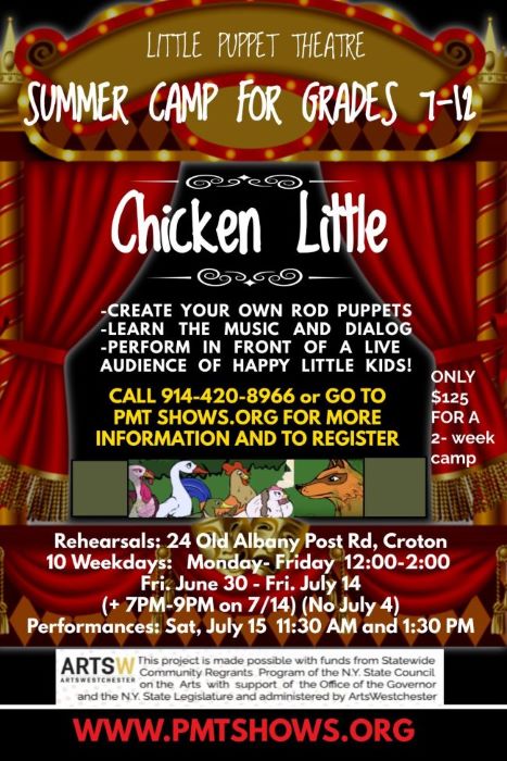 Little Puppet Theatre - camp, workshop and performance of Chicken Little