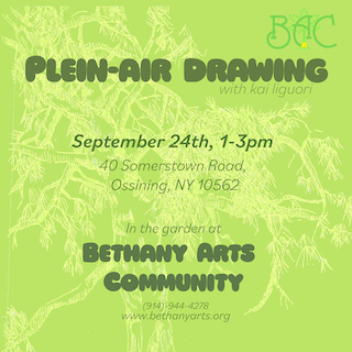 Plein Air Drawing Workshop with BAC Young Artist Kai Liguori