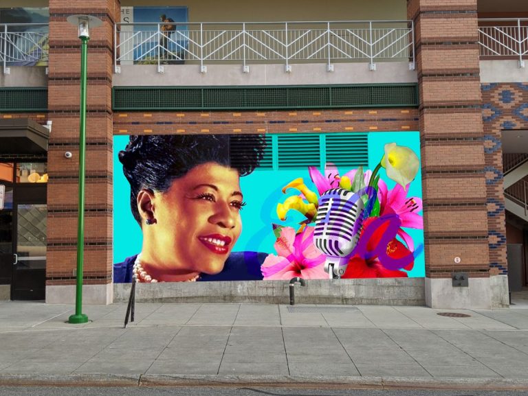 New Ridge Hill Mural Pays Tribute to a Jazz Icon