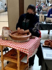 Artist at the Rockland Arts Festival at the Palisades Center