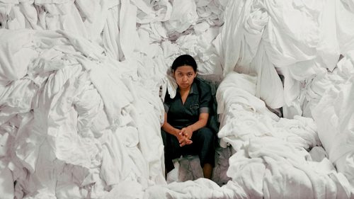 Photo still from The Chambermaid, a film from the new Latin American Film Series at Jacob Burns Film Center