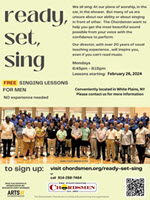 Ready Set Sing!  Free Singing Lessons for Men of All Ages