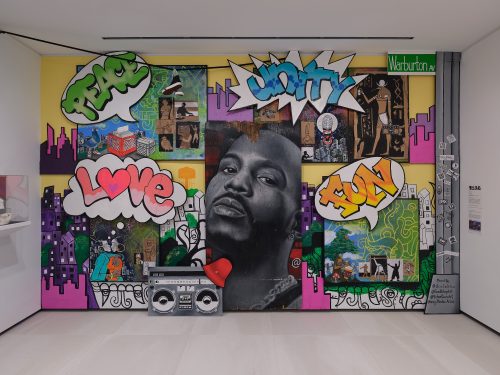DMX mural on display at the Hudson River Museums Hip Hop Heroes exhibition
