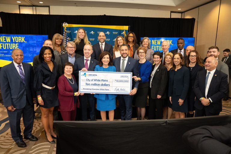 Governor Kathy Hochul recently announced that the City of White Plains will receive $10 million in funding as the Mid-Hudson Region winner of the seventh round of the Downtown Revitalization Initiative