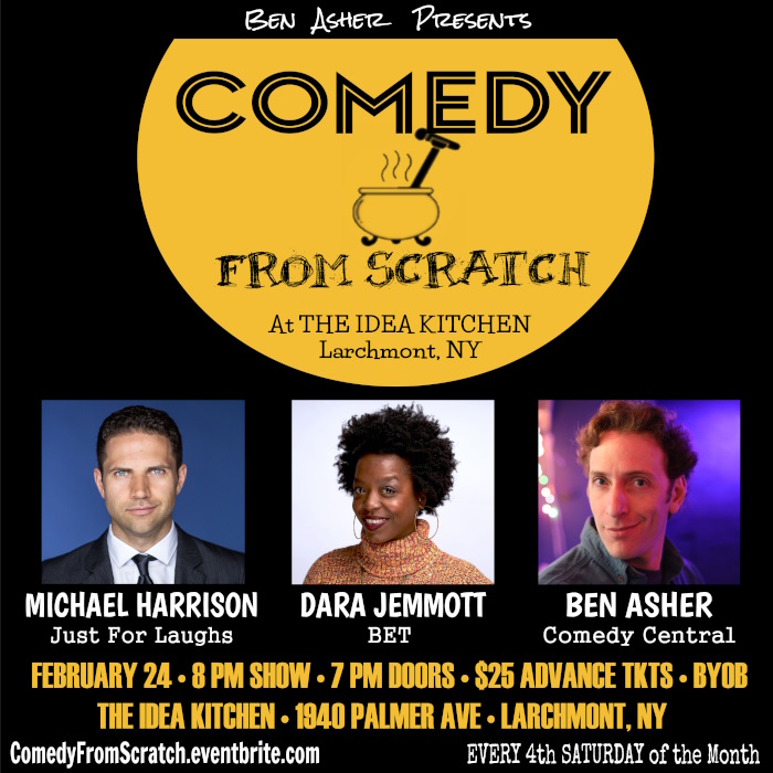 Comedy From Scratch at The Idea Kitchen in Larchmont – Westchester Stand-Up