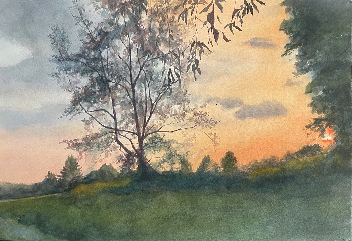Light in the Shadows: New Watercolors by Ellen Hopkins Fountain