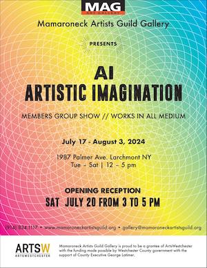 Member Group Show | "AI, Artistic Imagination" | Dates: July 17 - Aug 3, 2024 | Reception: Sat, July 20, 3-5 pm