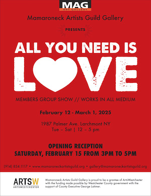 All You Need is Love | MAG Member Group Show | Dates: Feb 12 - Mar 1 | Reception: Sat, Feb 15, 3 - 5 pm