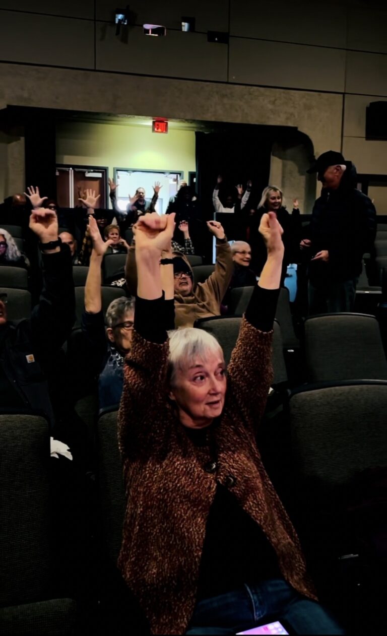 Picture House's Senior Cinema free yoga class in action