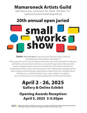 2025 Small Works Open Juried Show | Show Dates: Apr 2 - 26 | Reception & Awards: Sat, Apr 5, 3 - 5.30 pm