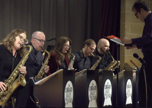 Library Jazz Band sax section