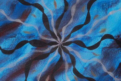 Painting by Farida Jeter, “Drifter”