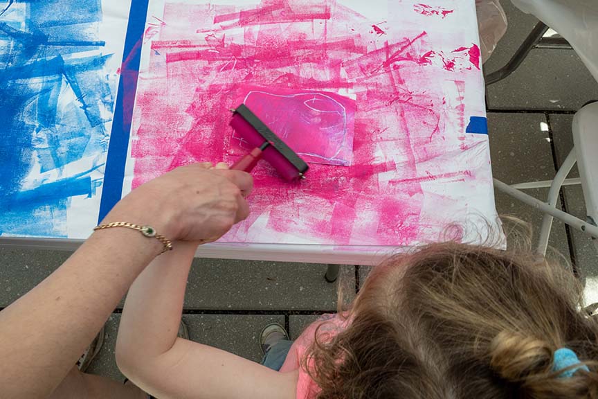 Second Saturdays: Printmaking & Paper Plate Fish
