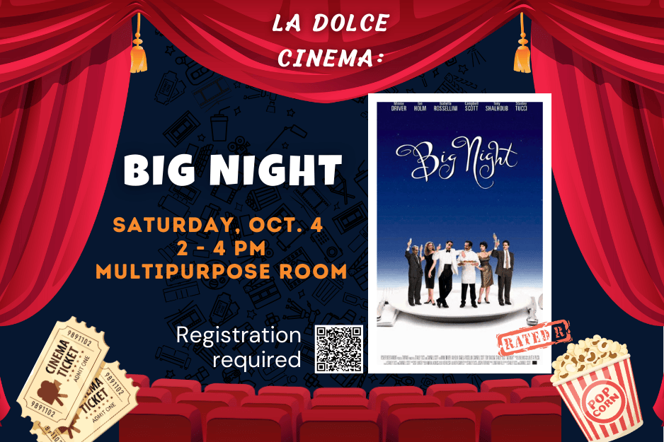 La Dulce Cinema: "Big Night" Screening