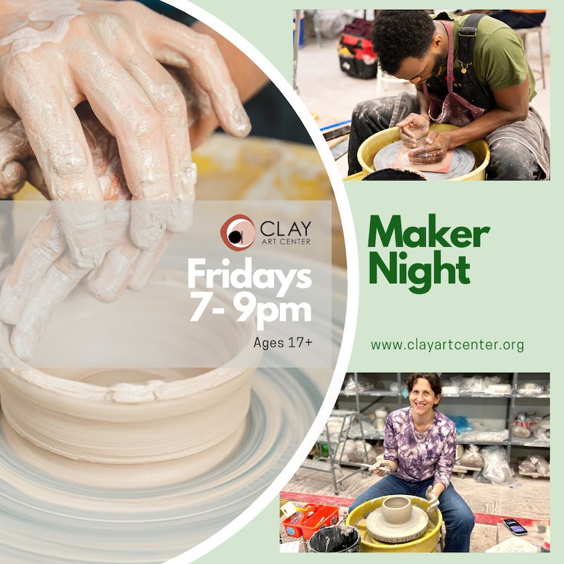 Maker Night Pottery Experience (Ages 17+)